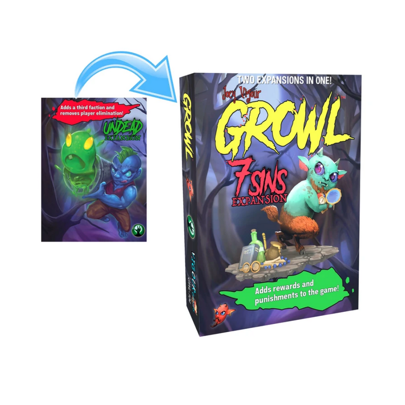 Growl 7 Sins + Undead Expansions - Party Game