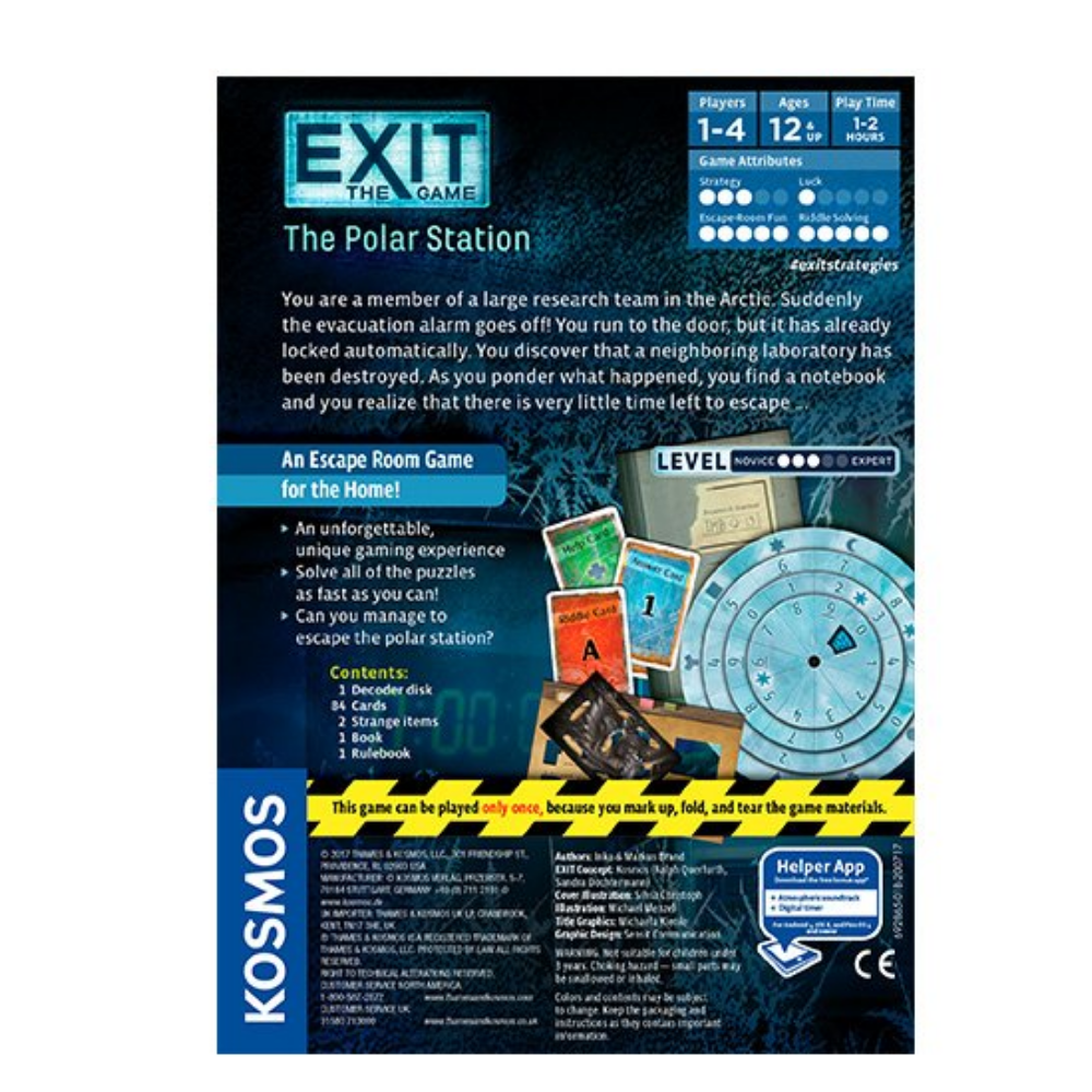 Exit the Game The Polar Station-Board game | Escape Room Game | The ...