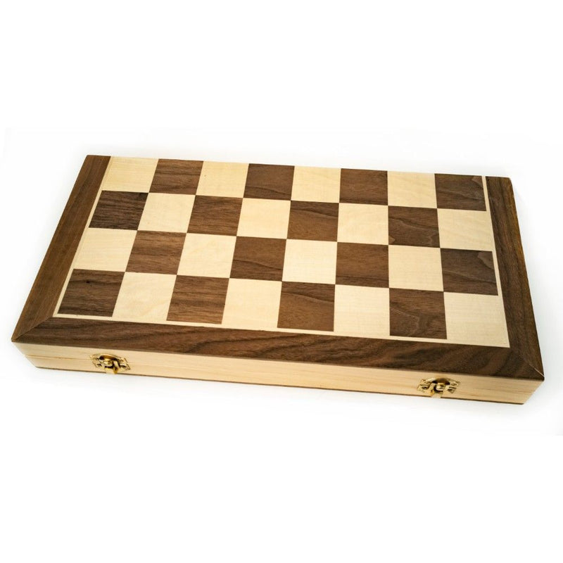 LPG Wooden Folding Chess/Checkers/Backgammon Set 40cm - The Game Store
