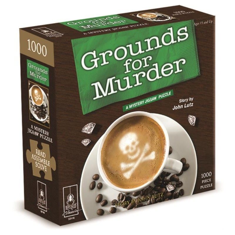 Murder Mystery Jigsaw Puzzles Grounds for Murder - Puzzle