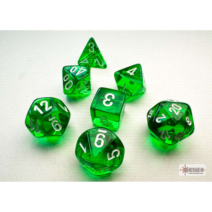 Chessex: Minihedral - Green and White | Available Now
