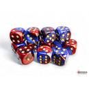 Chessex: 16mm D6 Dice Block - Gemini Blue-Red/Gold | Available Now