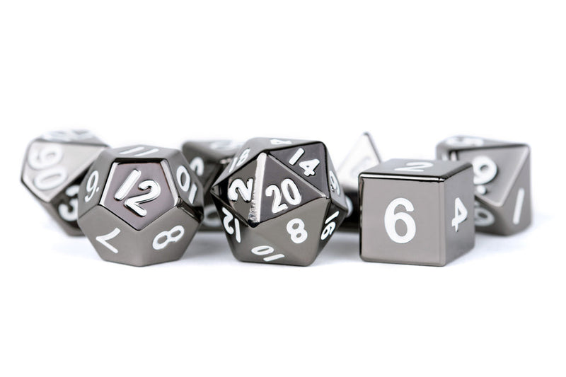 Metallic Dice Games: 16Mm Metal Dice Set - Sterling Gray | Available Now