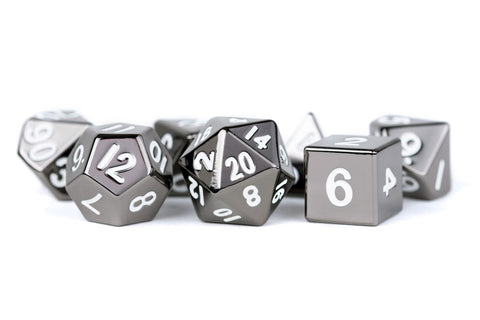 Metallic Dice Games: 16Mm Metal Dice Set - Sterling Gray | Available Now
