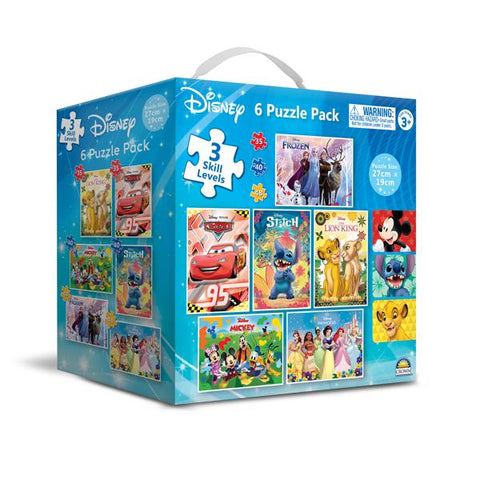 Disney - 6 Puzzle Pack
