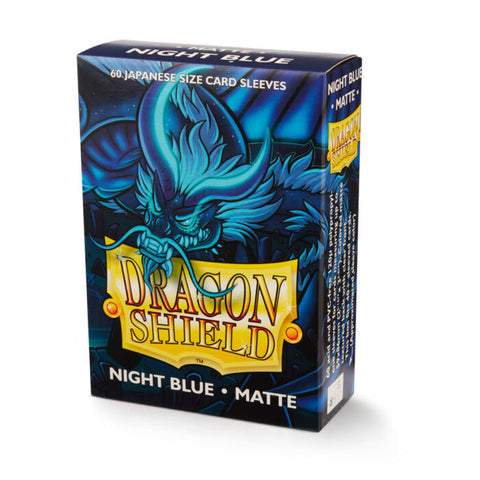 Dragon Shield: Japanese Size 60Ct - Night Blue Matte Card Sleeves | Available Now