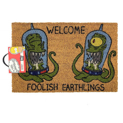 Simpsons Welcome Foolish Humans Doormat
