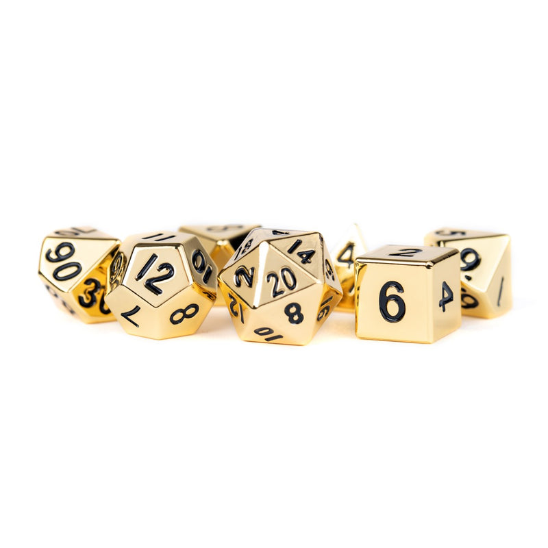 Metallic Dice Games: 16Mm Metal Dice Set - Gold | Available Now