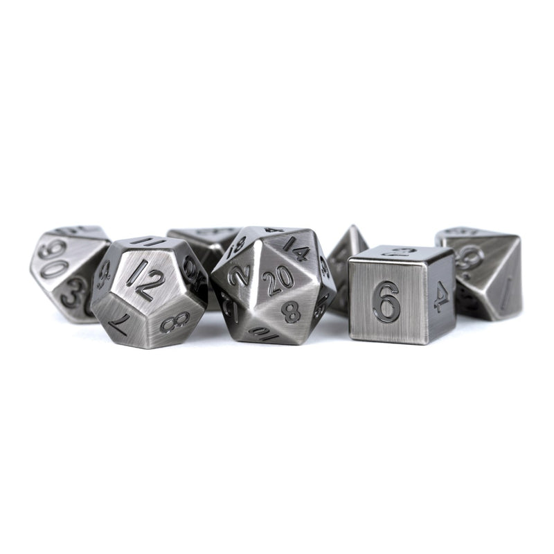 Metallic Dice Games: 16Mm Metal Dice Set - Antique Silver | Available Now