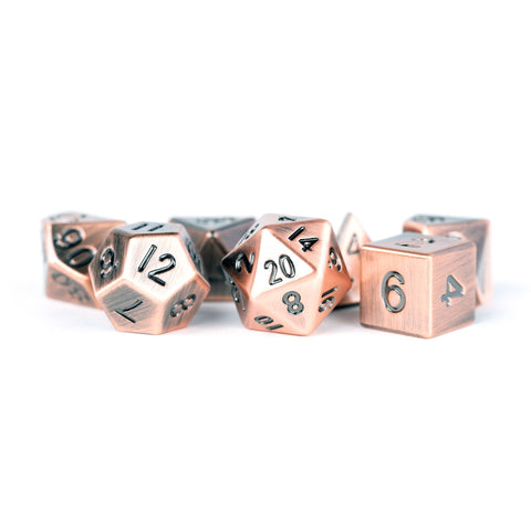 MDG – Metal Dice: Antique Copper 16mm Poly Set