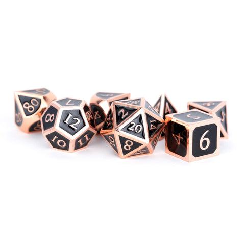 MDG – Metal Enamel Dice: Antique Copper with Black