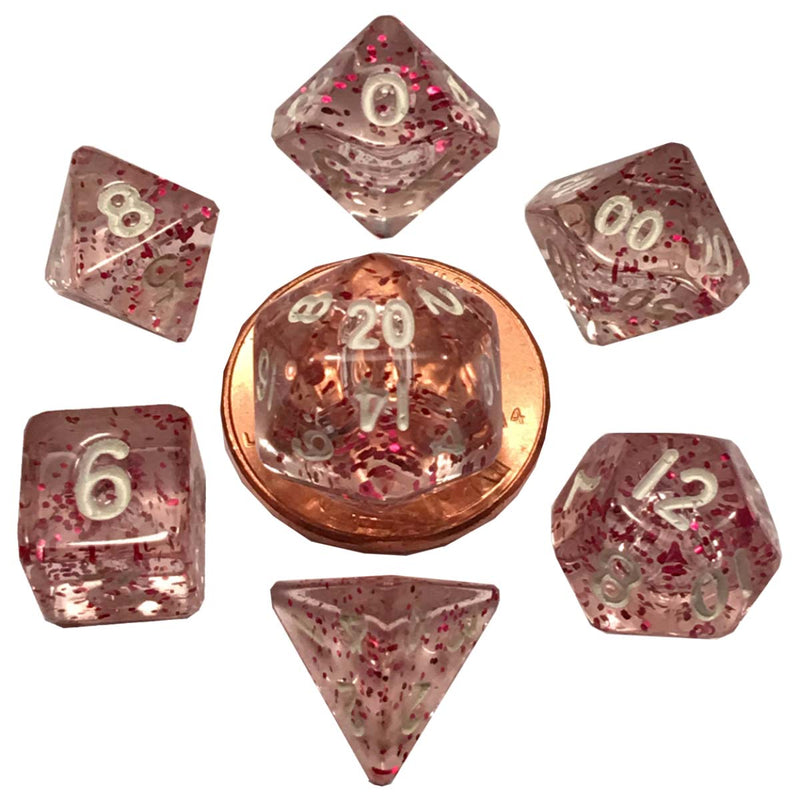 Metallic Dice Games: Mini Polyhedral - Ethereal Light Purple Dice | Available Now