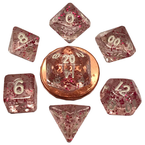 Metallic Dice Games: Mini Polyhedral - Ethereal Light Purple Dice | Available Now