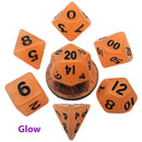 Metallic Dice Games: Mini Dice Set - Glow Orange | Available Now