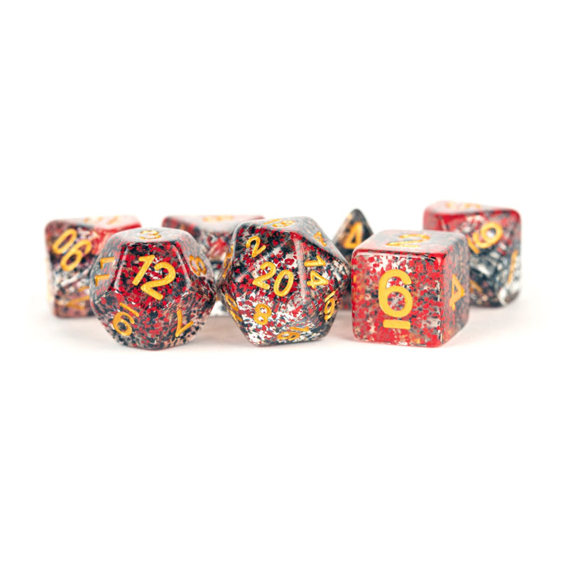 Metallic Dice Games: 16mm Resin Poly Dice Set - Particle Dice | Available Now