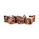 Metallic Dice Games: 16mm Resin Poly Dice Set -  Fire | Available Now