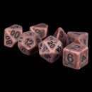 Metallic Dice Games: 16mm Resin Poly Dice Set - Ancient Copper | Available Now