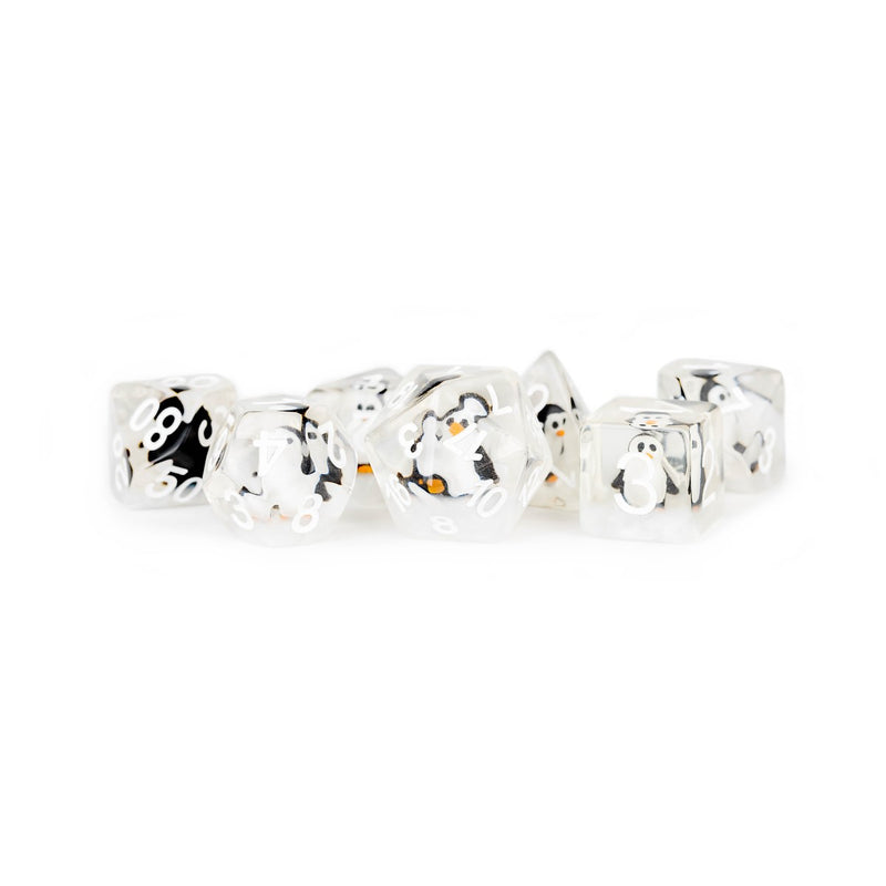 Fanroll: 16mm Resin Poly Dice Set - Penguin | Available Now