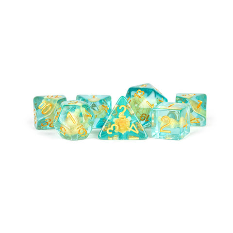 Fanroll: 16mm Resin Poly Dice Set - Turtle | Available Now