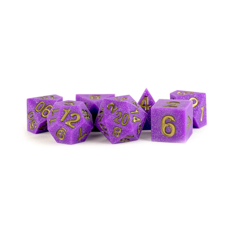 Metallic Dice Games: 16mm Silicone Poly Dice Set - Regal Ricochet | Available Now