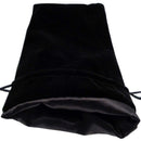 FanRoll Large Dice Bag Black - Velvet with Black Satin