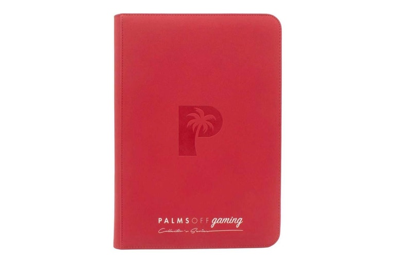 Palms Off Gaming: Clear Top Loader Zip Binder - Red Binder | Available Now