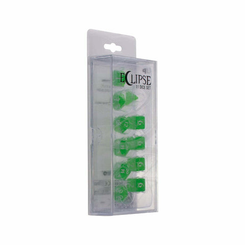 Ultra PRO: Eclipse 11 Dice Set - Lime Green | Available Now