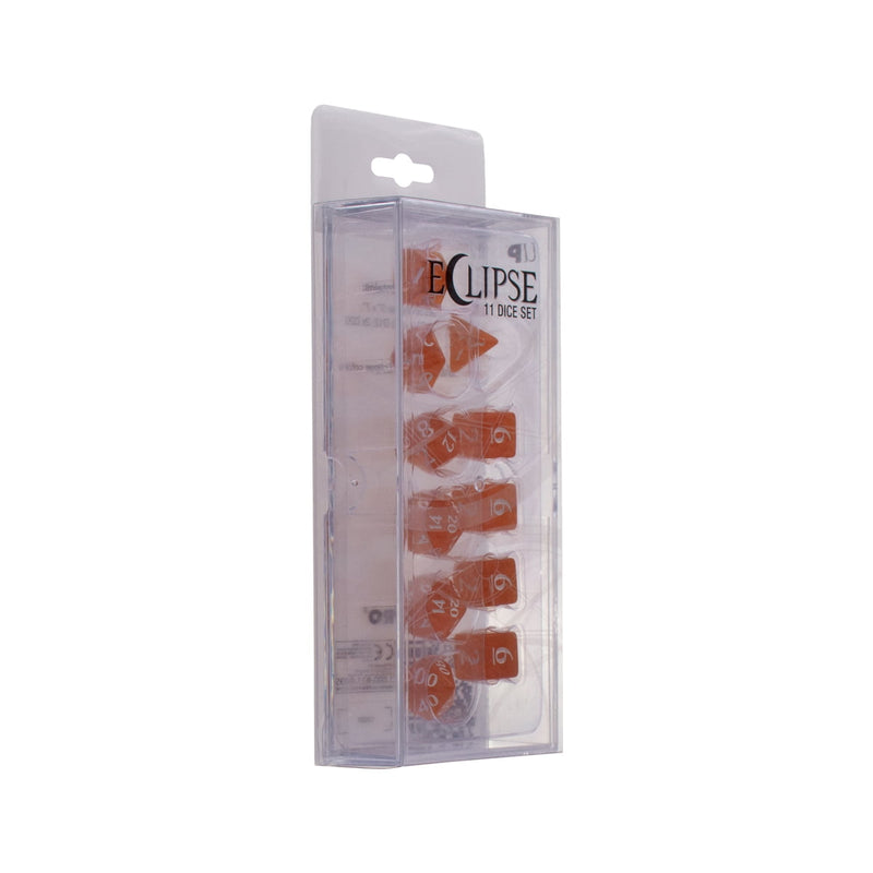 Ultra PRO: Eclipse 11 Dice Set - Pumpkin Orange | Available Now