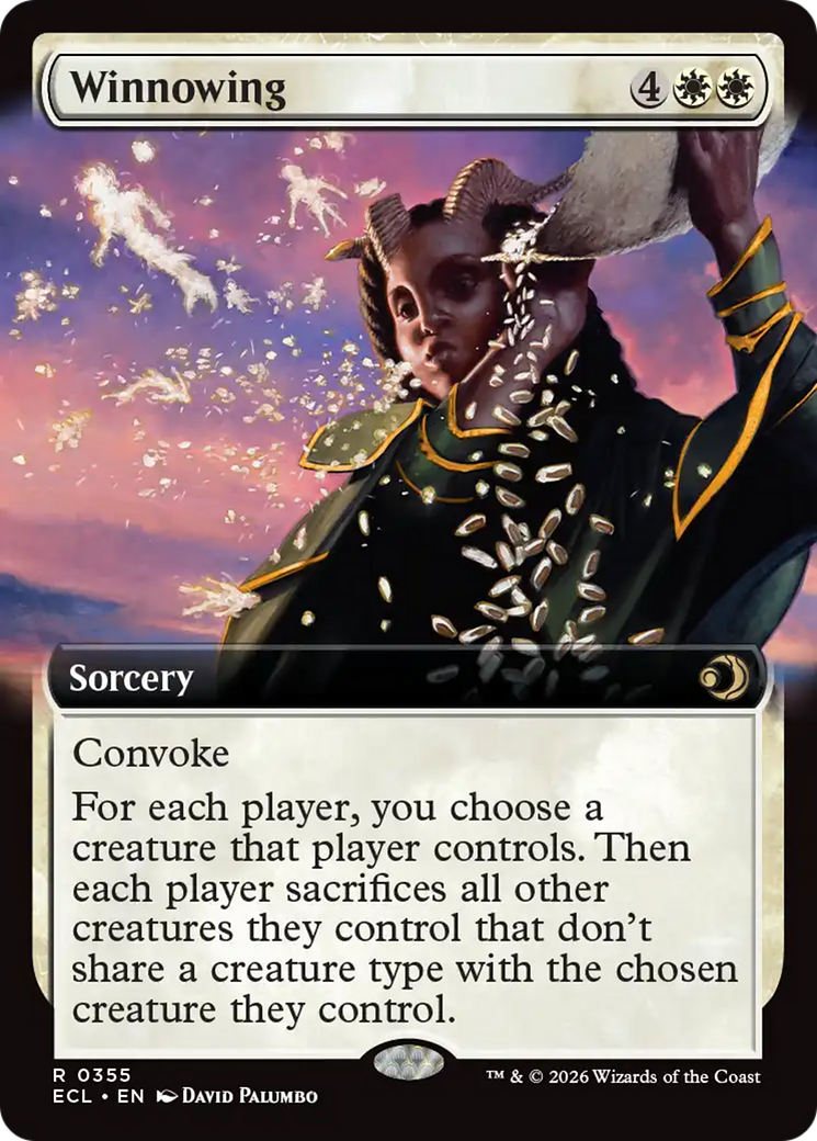 Winnowing (Extended Art) [Lorwyn Eclipsed]