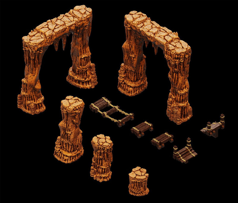 WarLock Tiles Accessory Dripstone Bridges