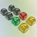 25mm Flesh and Blood Dice Set 8pc (Glitter)