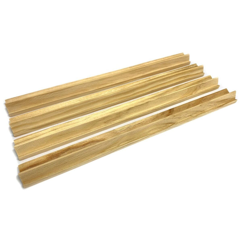 Mahjong Racks Pinewood - Set of 4