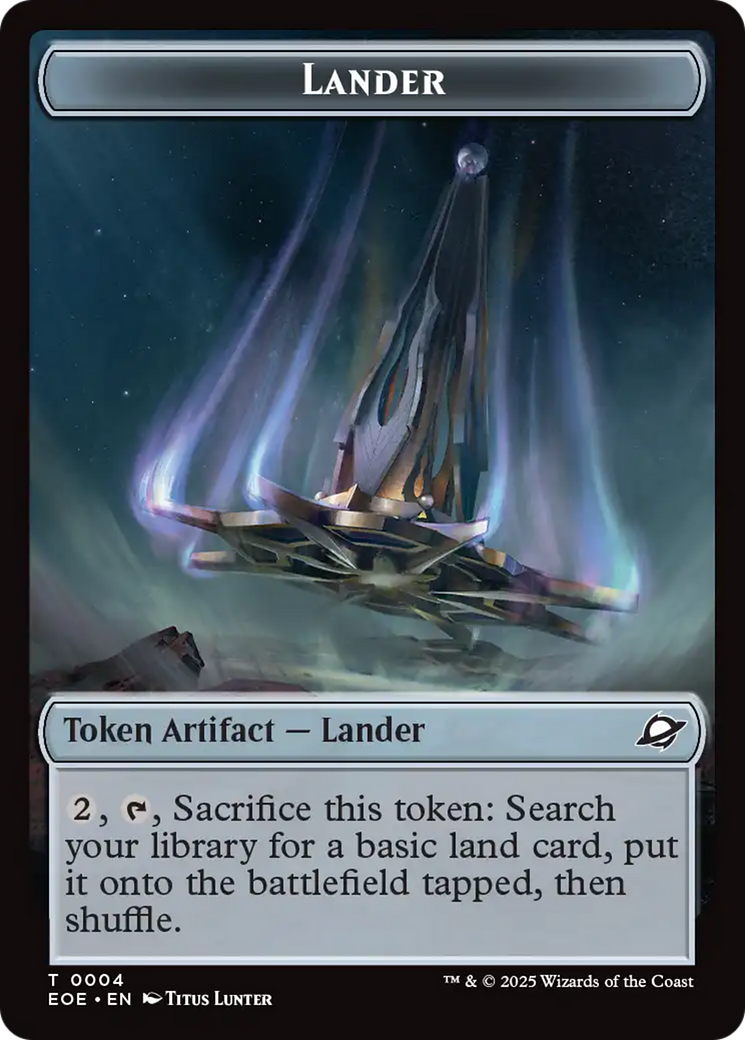 Robot // Lander (0004) Double-Sided Token [Edge of Eternities Tokens]