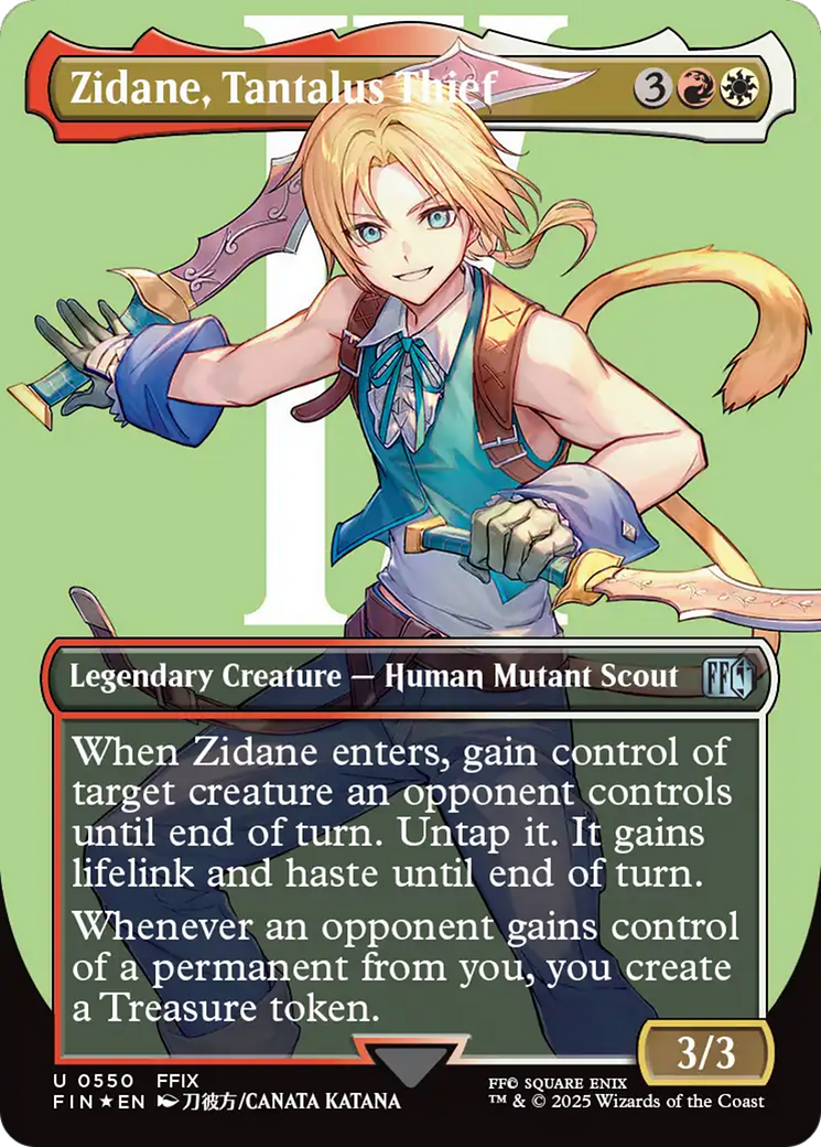 Zidane, Tantalus Thief (Borderless) (Surge Foil) [FINAL FANTASY]