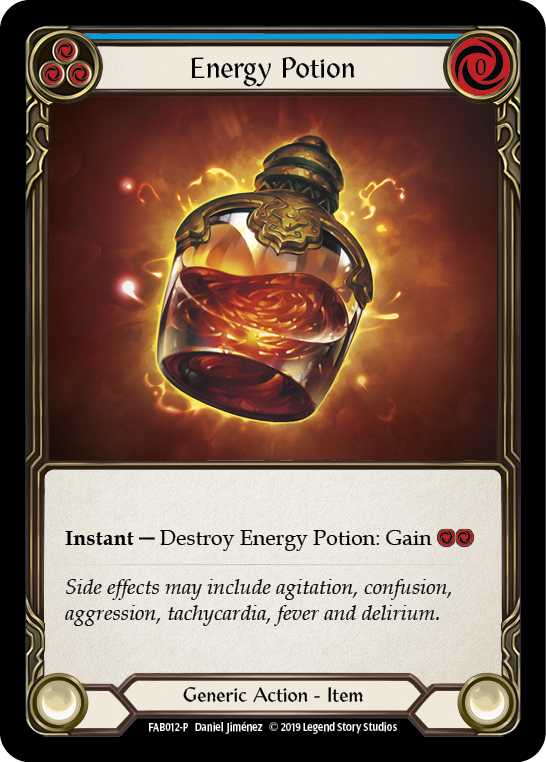 Energy Potion [FAB012-P] (Promo) 1st Edition Cold Foil