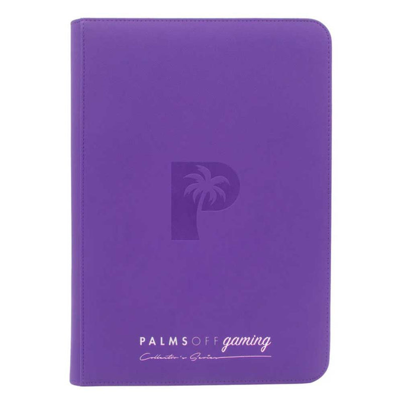 Palms Off Gaming: Clear Top Loader Zip Binder - Purple Binder | Available Now