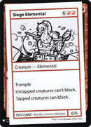 Siege Elemental [Mystery Booster Playtest Cards]
