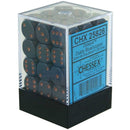 Chessex: 12Mm D6 Dice Block - Opaque Pastel Dusty Blue/Copper | Available Now