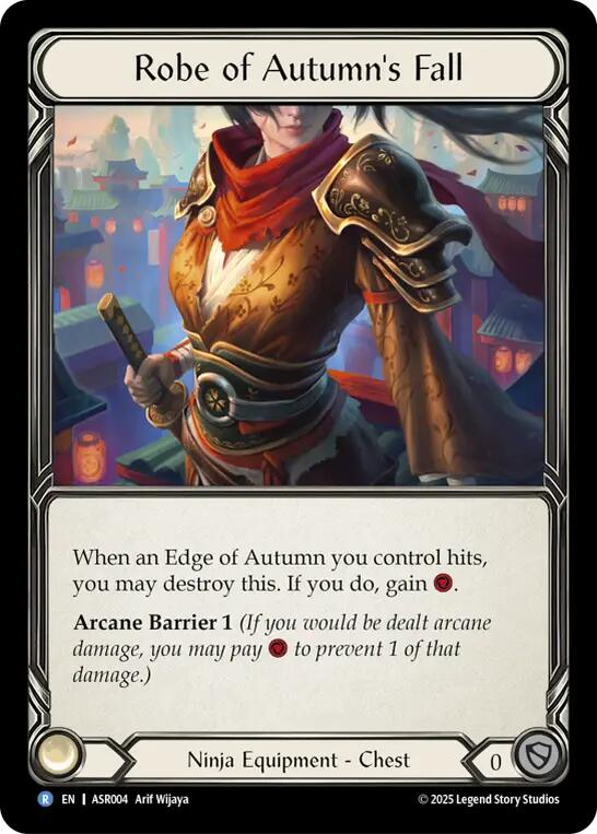 Robe of Autumn's Fall [ASR004] (Armory Deck: Ira)  Rainbow Foil