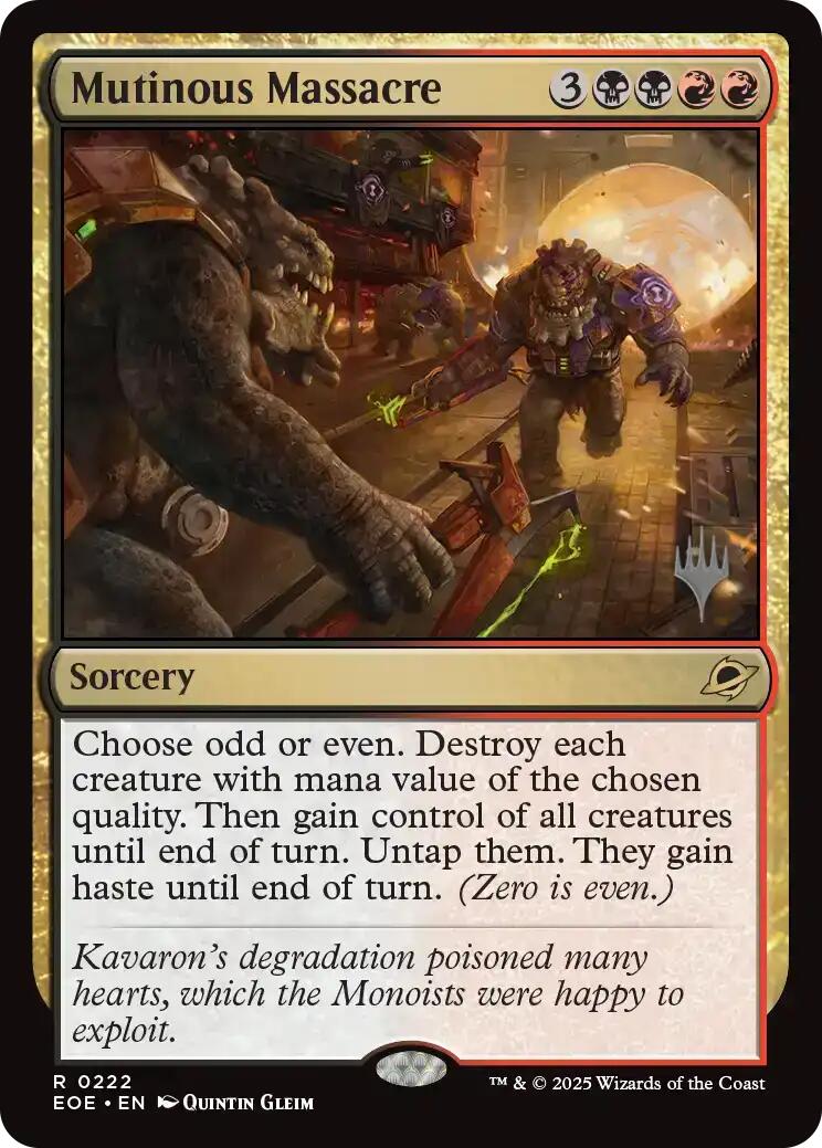Mutinous Massacre (Promo Pack) [Edge of Eternities Promo Pack]
