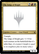The Judge of Height [Unknown Event]