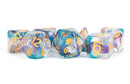 Metallic Dice Games: 16mm Resin Poly Dice Set - Unicorn Fancy Fae | Available Now