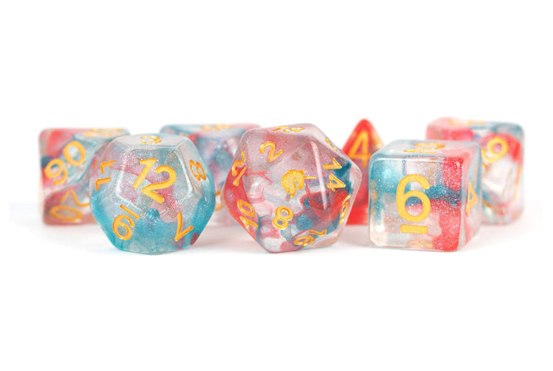 Fanroll: 16mm Resin Poly Dice Set - Unicorn Astral Swell | Available Now
