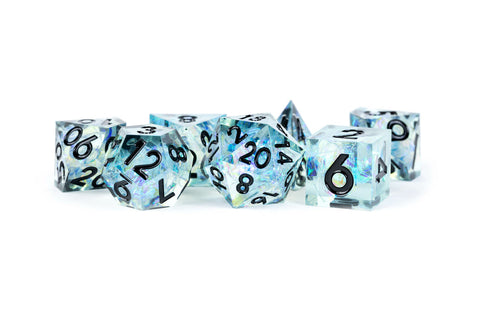 Fanroll: Handcrafted Sharp Edge Resin - Captured Frost Dice | Available Now