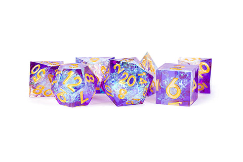 Fanroll: Handcrafted Sharp Edge - Royal Geode Dice | Available Now