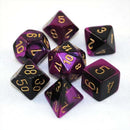 Chessex: Minihedral - Black-Purple and Gold | Available Now