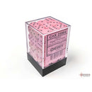 Chessex: 12Mm D6 Dice Block - Opaque Pastel Pink/Black | Available Now