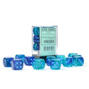 Chessex: 16mm D6 Dice Block - Gemini Blue-Blue/Light Blue Luminary | Available Now