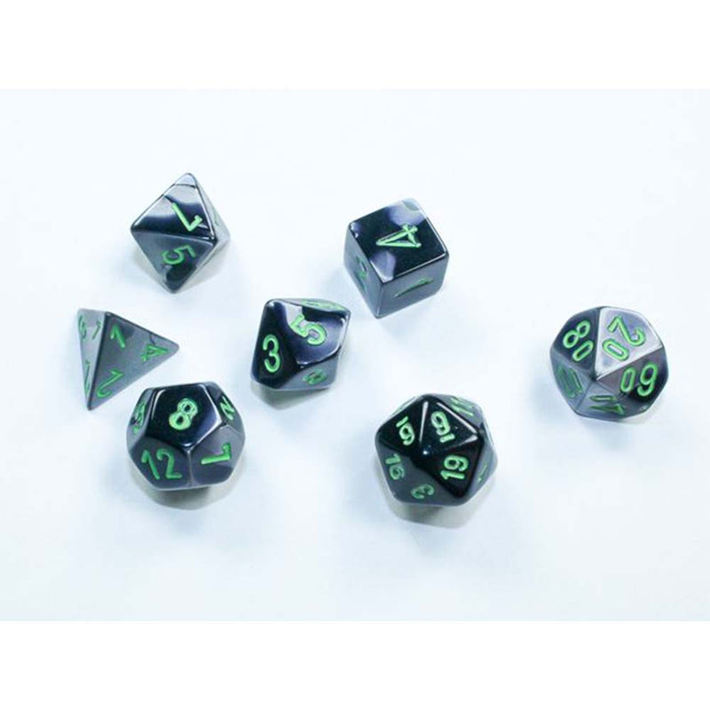 Chessex: Minihedral - Grey and Green | Available Now