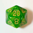 Metallic Dice Games: Mega Acrylic d20 - Combo Attack Green | Available Now